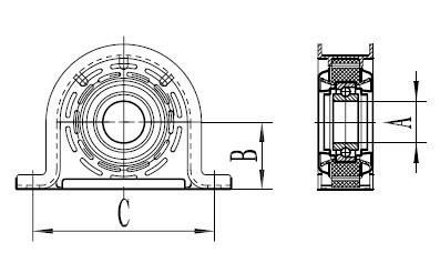 Precision Hb88508A Drive Shaft Center Support Bearing