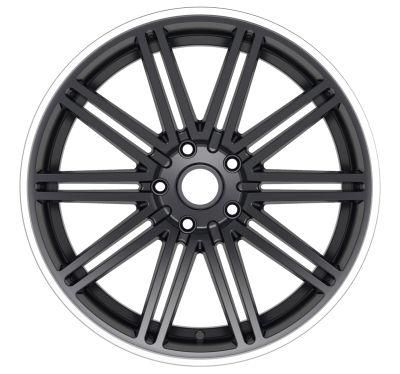 18/19 Inch 5X112-120 PCD China Professional Forged Alumilum Alloy Wheel Rims Black Machined Lip for Passenger Car Wheel Rims Car Tires