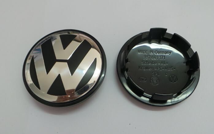 Custom Chrome 55mm ABS Car Logo Wheel Center Caps