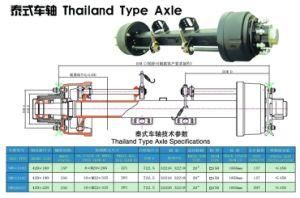 Semi Trailer Axle - Thailand Type Axle 13t 20t