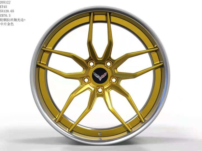 China OEM 15/16/17/18/19/20 Inch 4X100/4X114.3/4X108/5X100/5X114.3/5X112/5X120 Polish Lip BBS Auto Racing Car Aluminum Alloy Wheel Rim