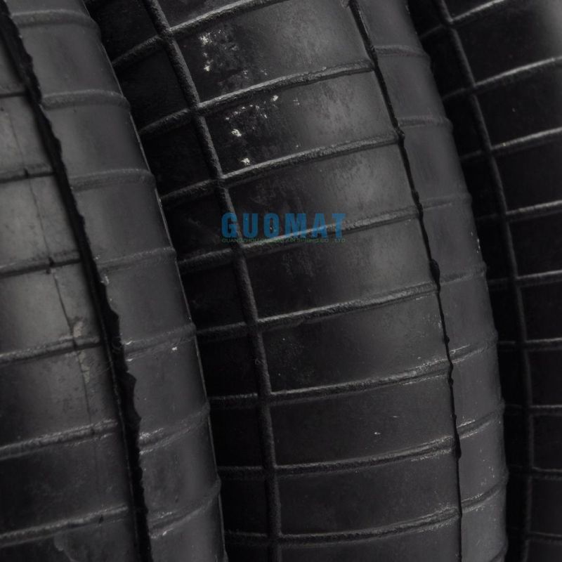 1/4NPT Air Inlet Triple Convoluted Air Spring Balloon Rubber Air Bellow M10X1.5