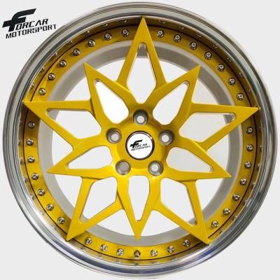 2-Pieces Customized Design Forged Aluminum Alloy Wheels