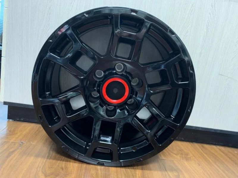 17X8 Gloss Black Alloy Wheel Replica