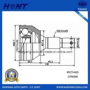 Cirroen Car Outer Constant Verlocity Joint 25-22-57.6