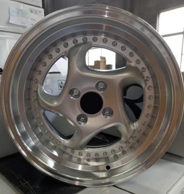 15X8.25 Inch Passenger Car Tires PCD 4X100/4X108/4X114.3/5X100 Et 10 Alloy Wheel OEM/ODM/Customized Replica Wheels