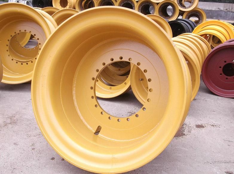 Factory Sell Steel Wheel / Rims for off-Road Vehicles Like Loaders, Excavators, Mining Vehicles, Road Rollers (8.00V-20, 10.00W-20, 10.00/1.5-25)