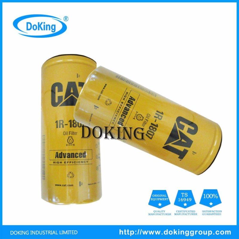 High Quality Spare Parts Oil Filter 1r-1807 for Fleetguad-D/Ca-T/Jcb/Perkin/Vol