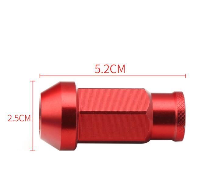 M12X1.5/1.25 Aluminum Alloy Car Wheel Lug Nuts Bolts