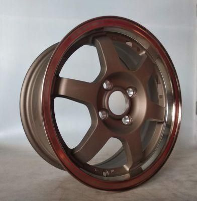 Bronze Sport Rim 15 Inch 7.0j 4 8 Hole PCD 100-114.3 Alloy Wheels From China CB 57.1-73.1 Rueda De Aleacin De