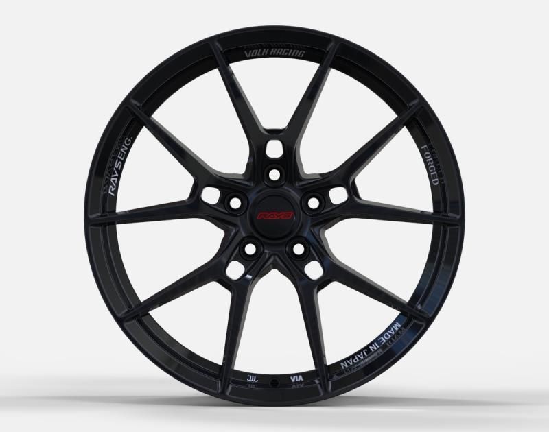 1 Piece Monoblock Forged Alloy Wheel with Gloss Black