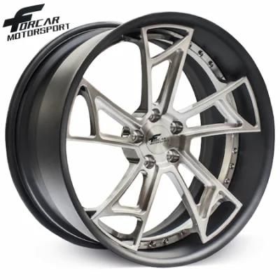 Two-Piece Forged Car Wheels 17-24 Inch T6061 Car Rims Alloy Wheels