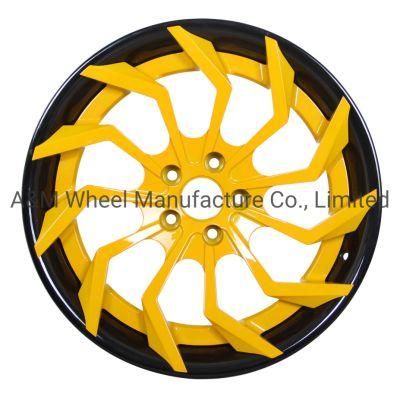 Am-AC-001 Carbon Fibre+ Aluminum Center 2 Piece Forged Car Wheel