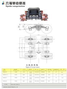 Semi-Trailer Spoke Suspension Spoke Axle Bogie Suspension