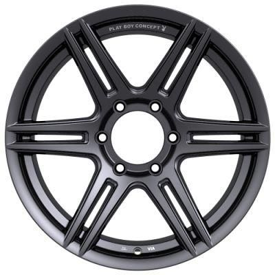 18 Inch 139.7 PCD Passenger Car Wheels Black Machined Face Aluminum Alloy Wheel