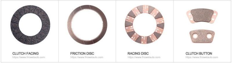 Fricwel Auto Parts Friction Pad Sintered Clutch Racing Disc Copper Friction Pad Sintered Copper Racing Disc Factory Price 11004