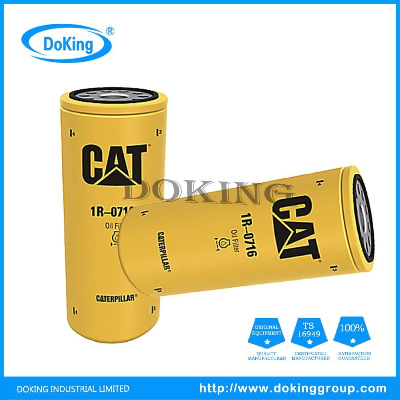 Wholesale Supplier Spare Parts Oil Filter 1r-0716 for Excavator/Trucks