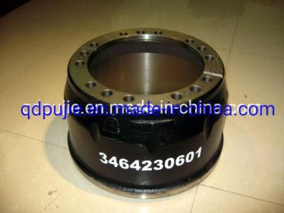 Heavy Duty Truck Brake Drum 3464230601 for Mercedes-Benz