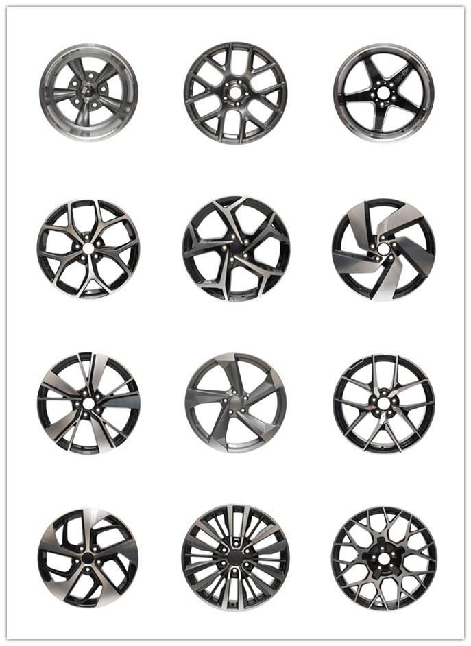 Black Machine Face Passenger Car Alloy Wheel Rim