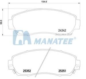 Front Disc Brake Pads for Honda Accord CRV Crosstour Odyssey 45022-SHJ-A50