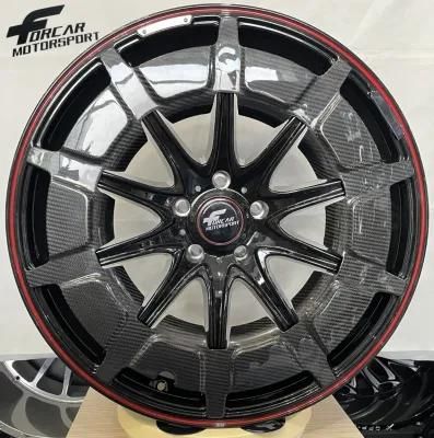 One-Piece 23 Inch Forged Carbon Fiber Alloy Wheel