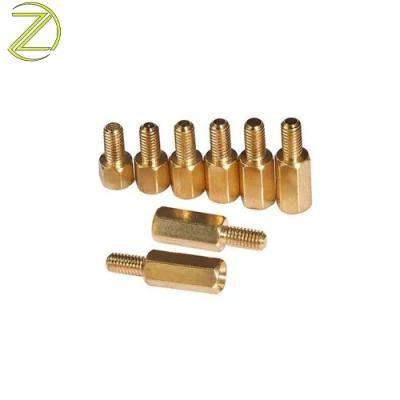 CNC Machining High Quality High Precision Brass Spacer Male Female Hex Standoff