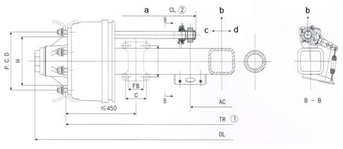 Trailer Parts for Axle 13t