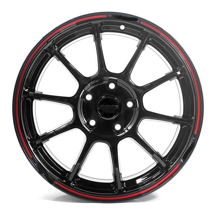 Red Clearcoat 17X7.5 Alloy Wheel Replica