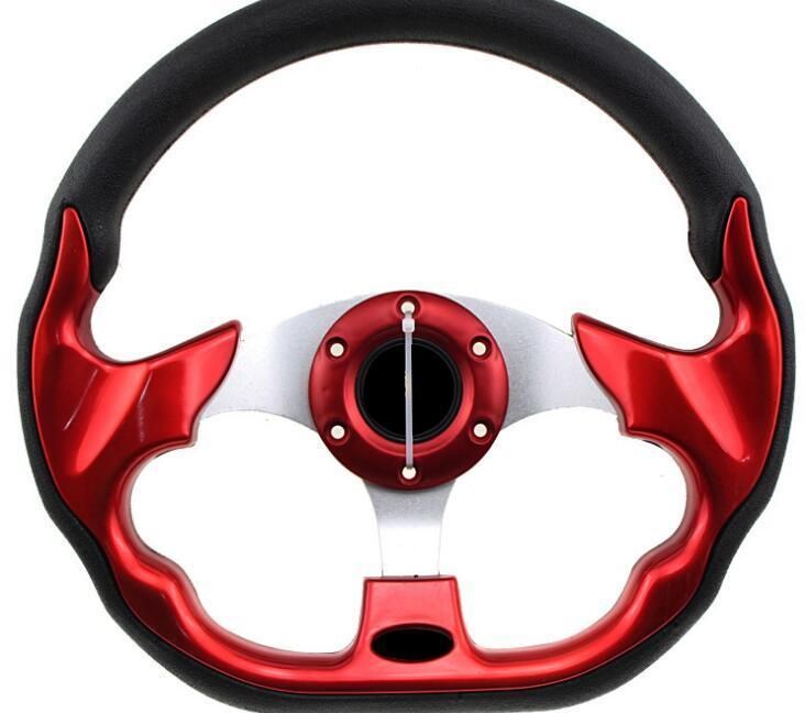 Custom Yellow 13in Car Steering Wheel Universal