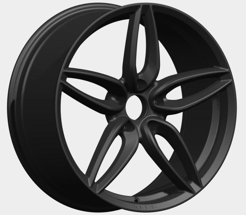 Professional Manufacturer Aluminum Alloy Wheel Rims 19 Inch 5X114.3 Black Color Finish for Passenger Car Wheel