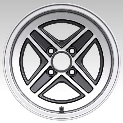 Hot Sale Black Machined Lip Aluminum Wheel 13 Inch Deep Dish Alloy Wheels