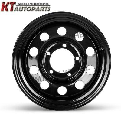 4X4 Modular Offroad Steel Wheel 15X6 Grossy Black