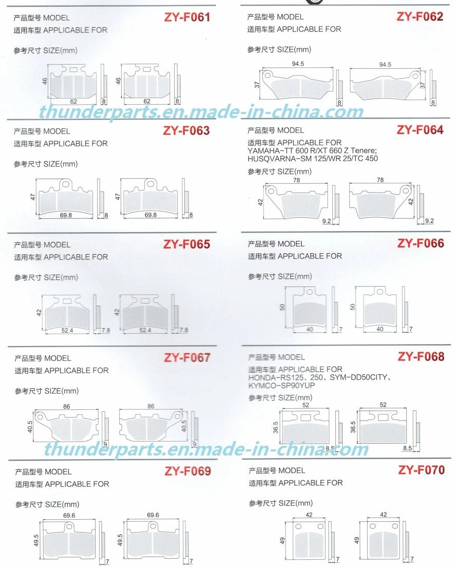 Quality Motorcycle Brake Pad Spare Parts for Honda/Suzuki/YAMAHA/Bajaj Motorcycles