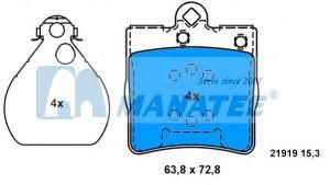 Rear Disc Brake Pads for Mercedes Benz C-CLASS SLK (002 420 74 20)