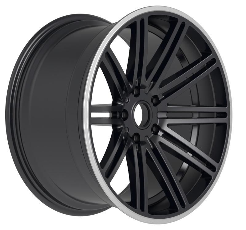 18/19 Inch 5X112-120 PCD China Professional Forged Alumilum Alloy Wheel Rims Black Machined Lip for Passenger Car Wheel Rims Car Tires