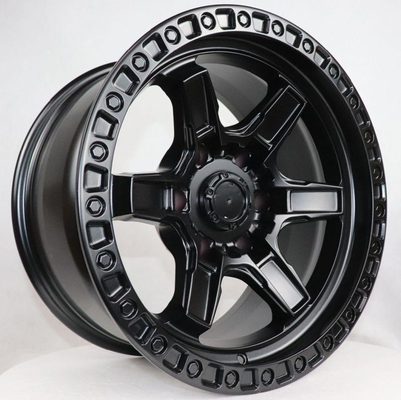 High Quality Low Price Black 17 Inch 6X139.7 Alloy Wheel for Car