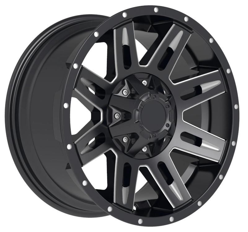 China Professional Manufacturer Aluminum Alloy Wheel Rims 18 Inch 20inch 114.3-170 PCD Black Color Finish for Passenger Car Tires Car Wheel