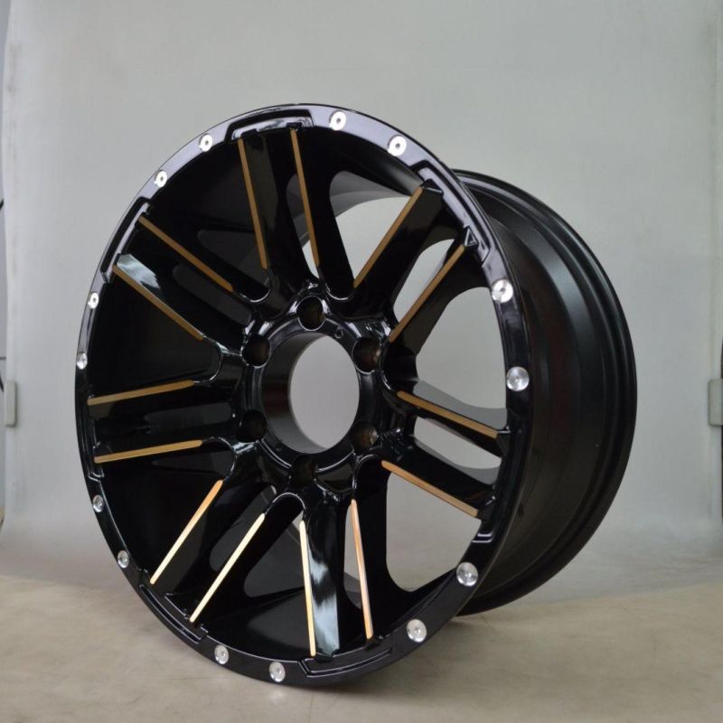 OEM/ODM 17 Inch 6X139.7 PCD Black Finish China Professional Manufacturer for Passenger Car Wheel Car Tire Aluminum Alloy Truck Wheel