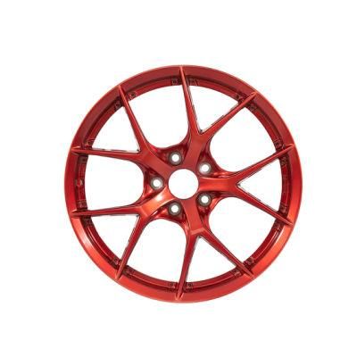 Wholesale 2021 New Design Factory Directed 18 Inch 5 Spoke 5X112mm 8j Black Grey Rims Aluminum Alloy Rims Car Forged Wheels Rims