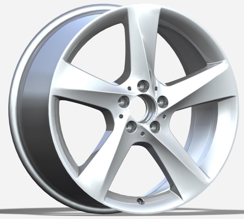 OEM/ODM Alumilum Alloy Wheel Rims 19 Inch 5X112 PCD 59 Et Silver Machined Face Color Finish Professional Manufacturer for Passenger Car Wheel Car Tire