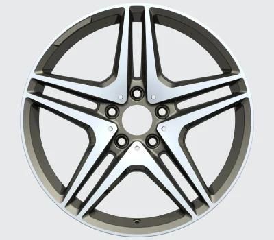 Machine Face Positive Alloy Wheel Rims for Car Factory Customized Pattern Spoke Auto Parts Hub