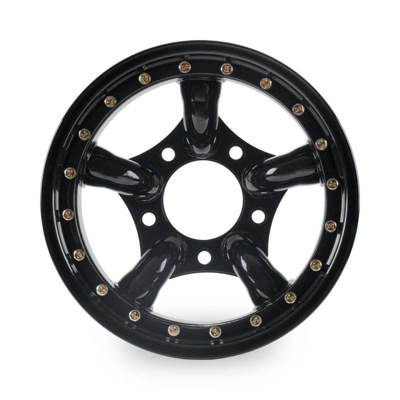 Black Beadlock Steel Wheels Modular Wheel 16X8" 5X165