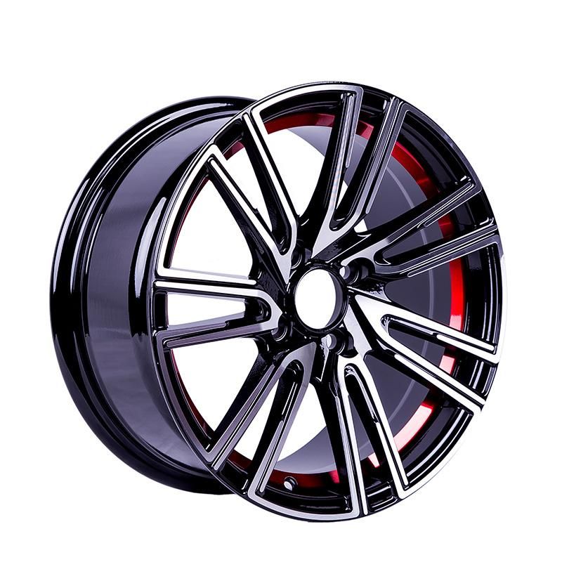 High Quality New Design 15X7.0 4/5X100 Under Cutting Red Alloy Wheel