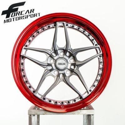 Two Piece Forged Car Aluminum Wheel Rims