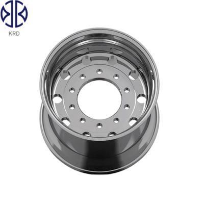 13X22.5 22.5&quot; Inch Bus Truck Trailer Dump Polished Forged Aluminum Alloy Wheel Rim Wheel