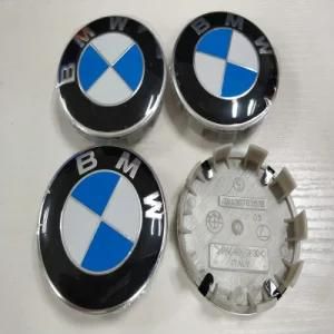 68mm Blue and White Car Wheel Center Caps