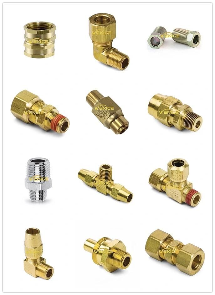 Air Transmission Fittings Brass Male Connector for Air Brake Line