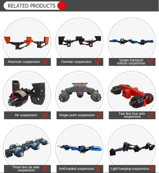 Cheap Price Axlestype Trailer Mechanical Suspension Auto Parts Spare Parts