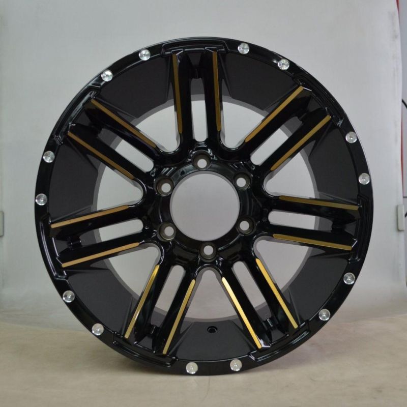 OEM/ODM 17 Inch 6X139.7 PCD Black Finish China Professional Manufacturer for Passenger Car Wheel Car Tire Aluminum Alloy Truck Wheel