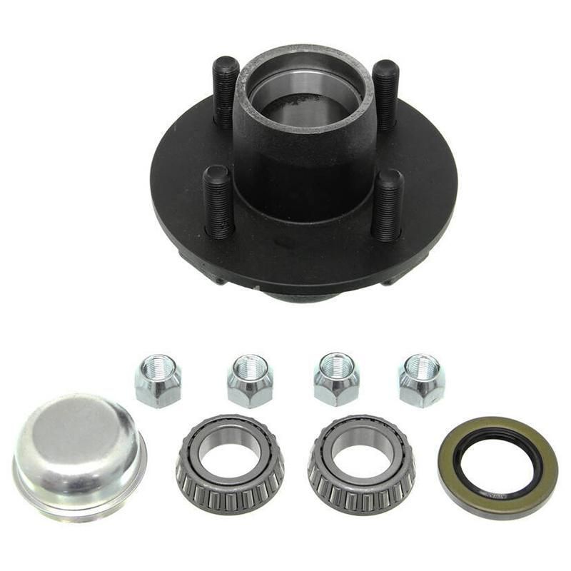 Trailer Hub Kit - 5 Bolt on 4-1/2 Inch Circle with 1-1/16 inch I.D. Bearings